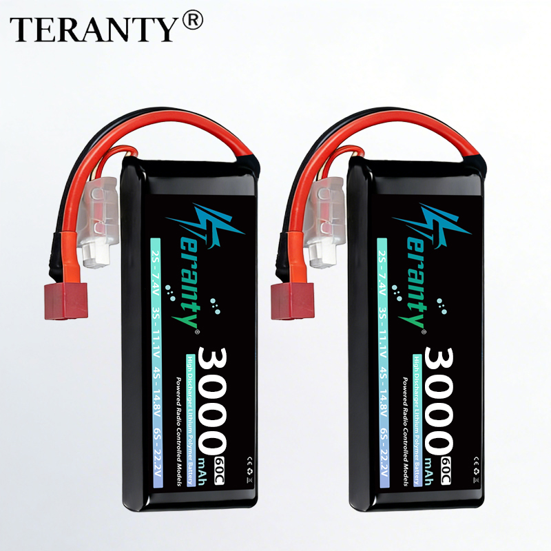 Rc Hobby Grade Car - TERANTY 2S 3000mAh Lipo Battery 7.4V