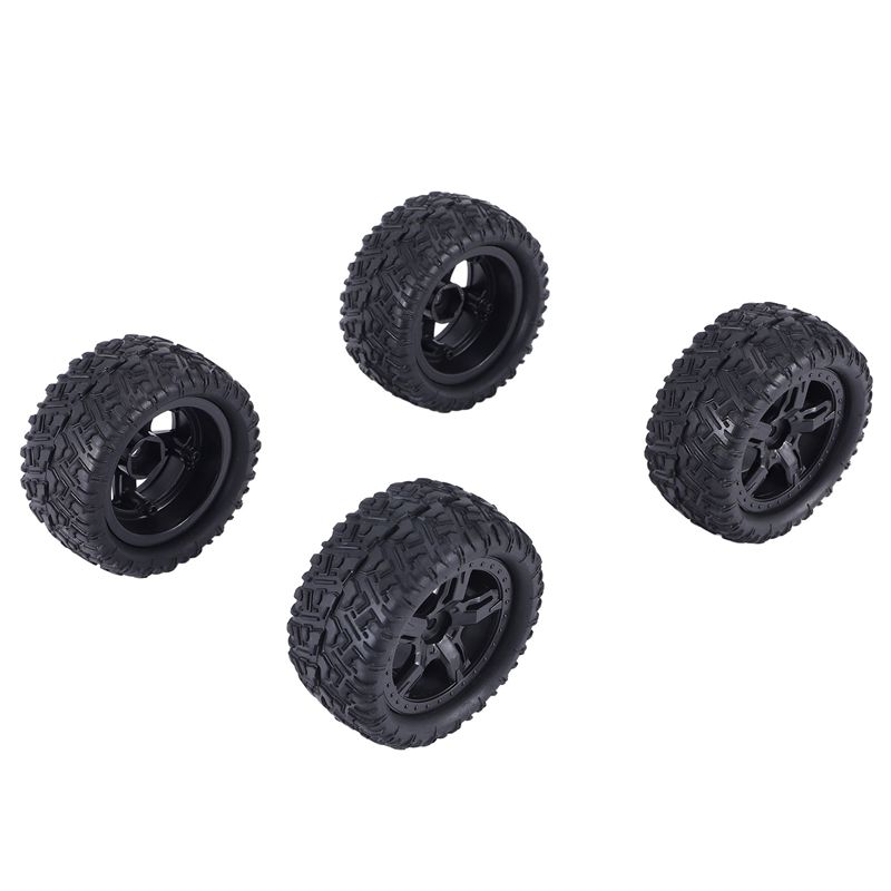 Rc Remo Hobby - A63T-4Pcs Rubber Tires Tyre Wheel P6973