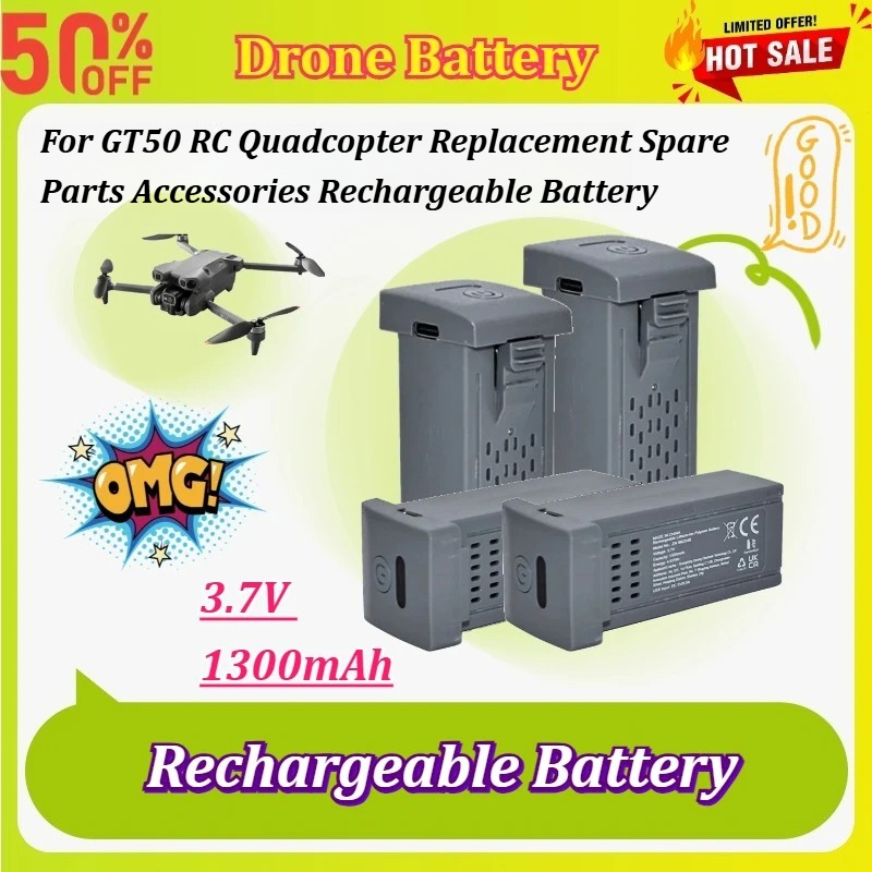 Hobby Rc Quadcopters - New 1-5Pcs 3.7V 1300mAh Drone Battery