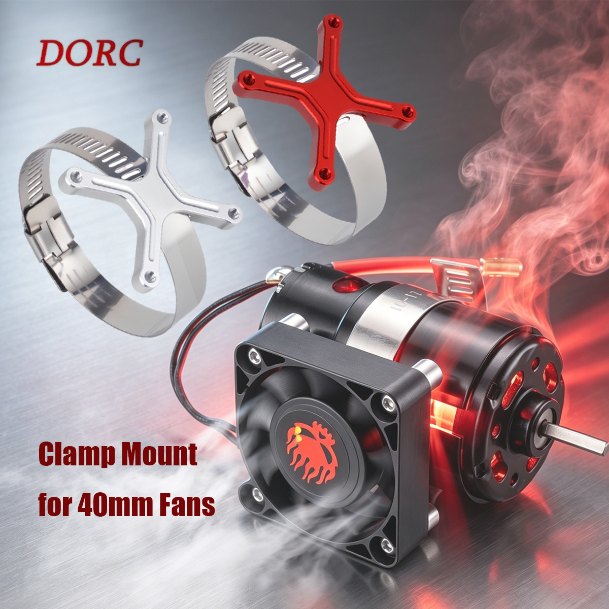 Rc Hobby Grade Car - Universal Adjustable Fan Mount 30-49mm Wide