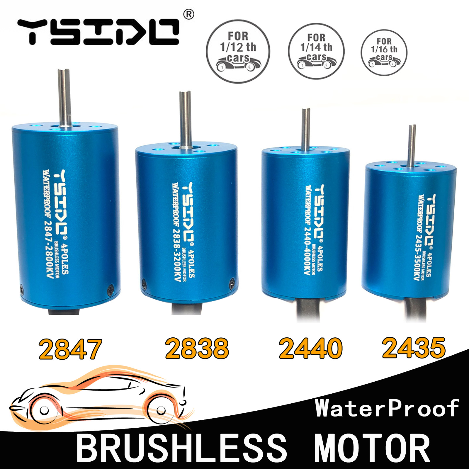 Rc Remo Hobby - YSIDO 2435 2440 2838 2847 Động