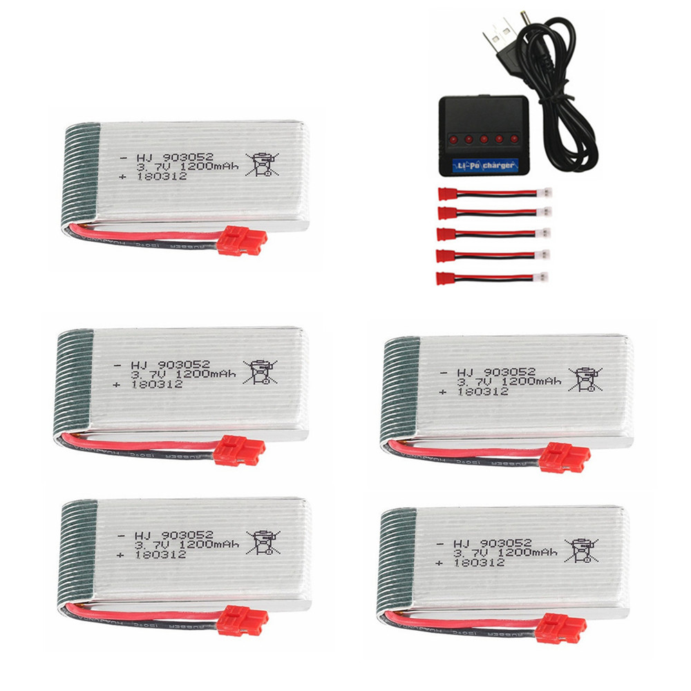 Hobby Rc Quadcopters - 3.7V 1200mAh 903052 lipo battery for