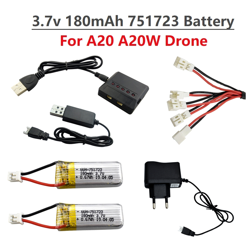 Hobby Rc Quadcopters - Ban Đầu 3.7V 180MAh Lipo Pin