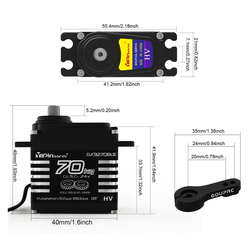 1/2PCS 70KG Large Torque Brush - đánh giá và giá Rc Hobby Motors