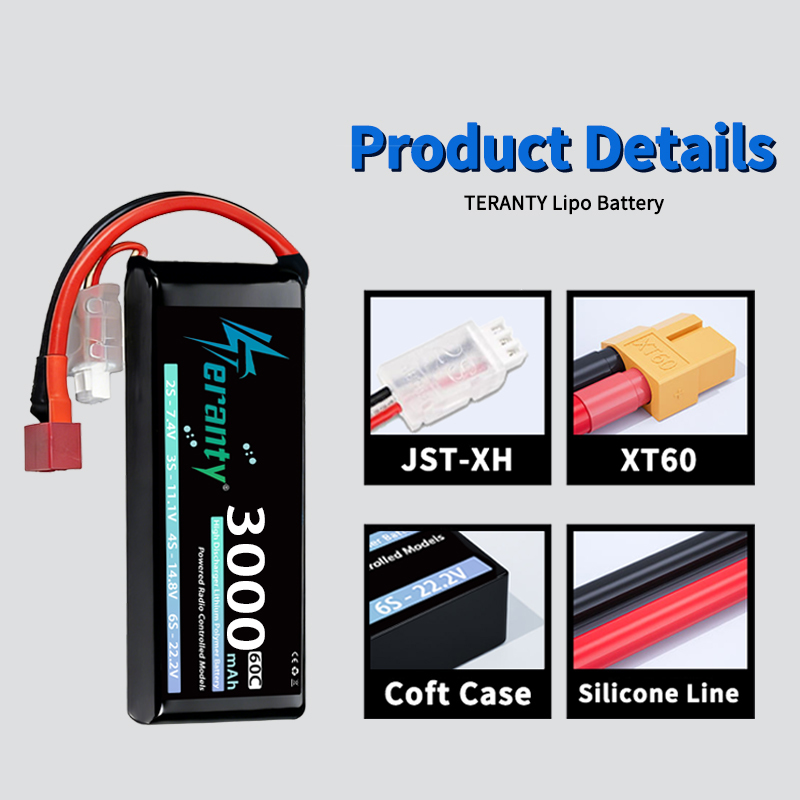 TERANTY 2S 3000mAh Lipo Batter - đánh giá và giá Rc Hobby Grade Car