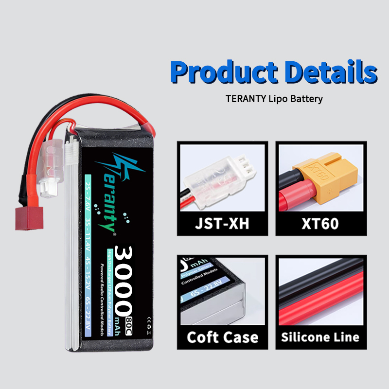 TERANTY 2S 3000mAh Lipo Batter - đánh giá và giá Rc Hobby Grade Car