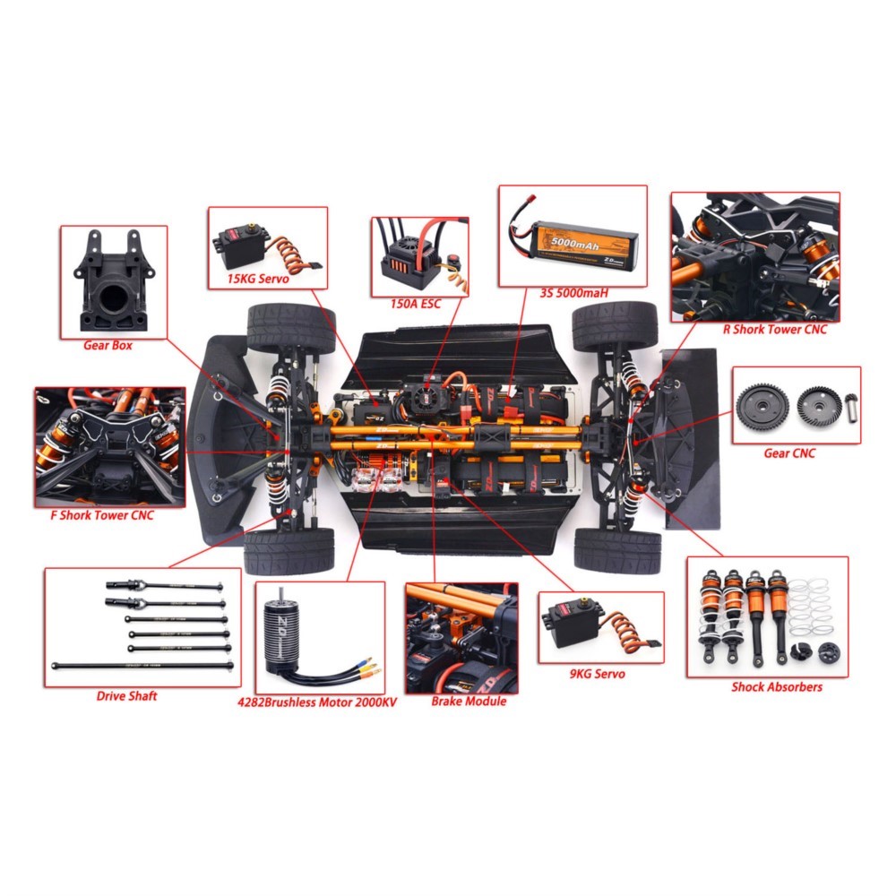 1/7 ZD Racing EX07 RC Sports C - đánh giá và giá Rc Hobby Grade Car