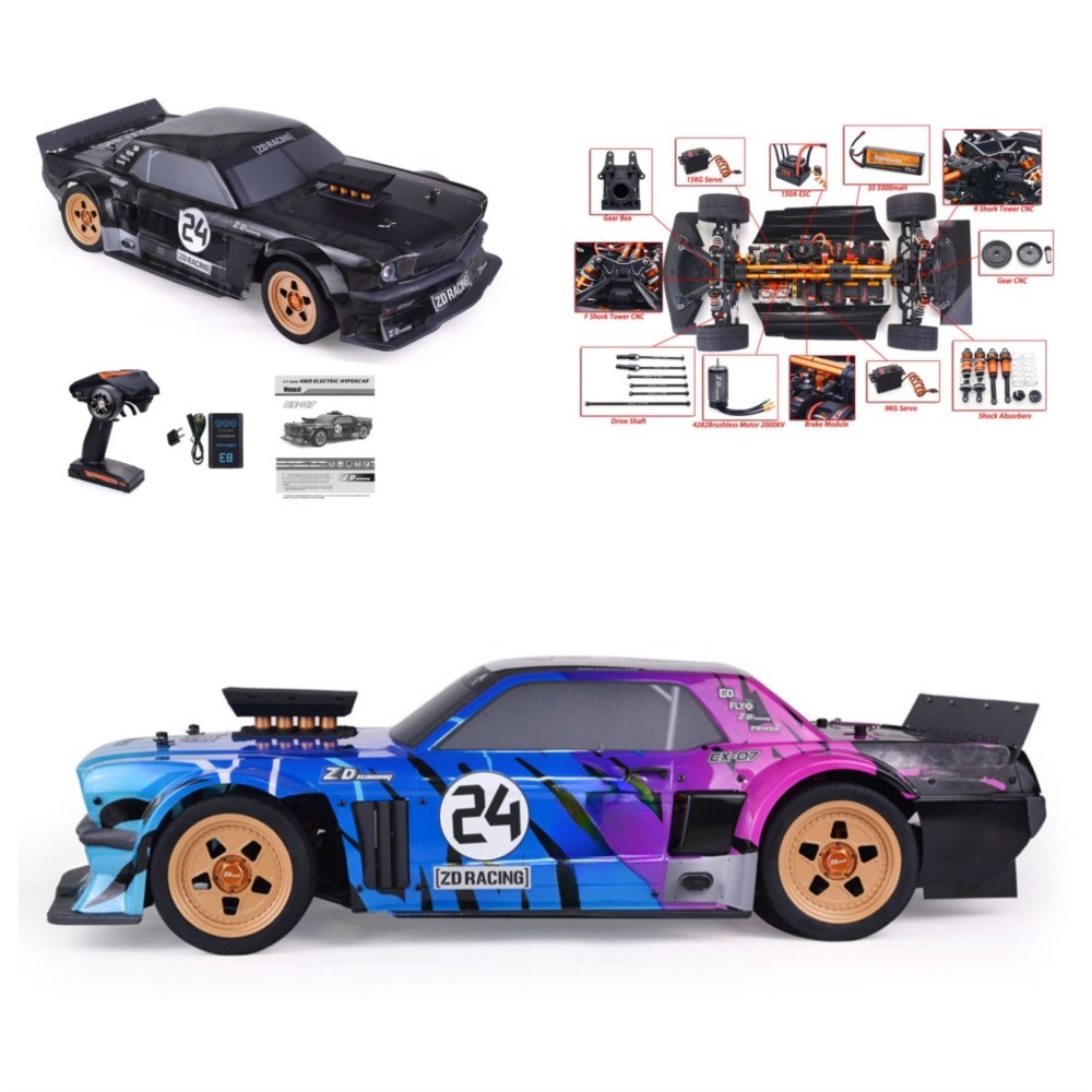 1/7 ZD Racing EX07 RC Sports C - đánh giá và giá Rc Hobby Grade Car