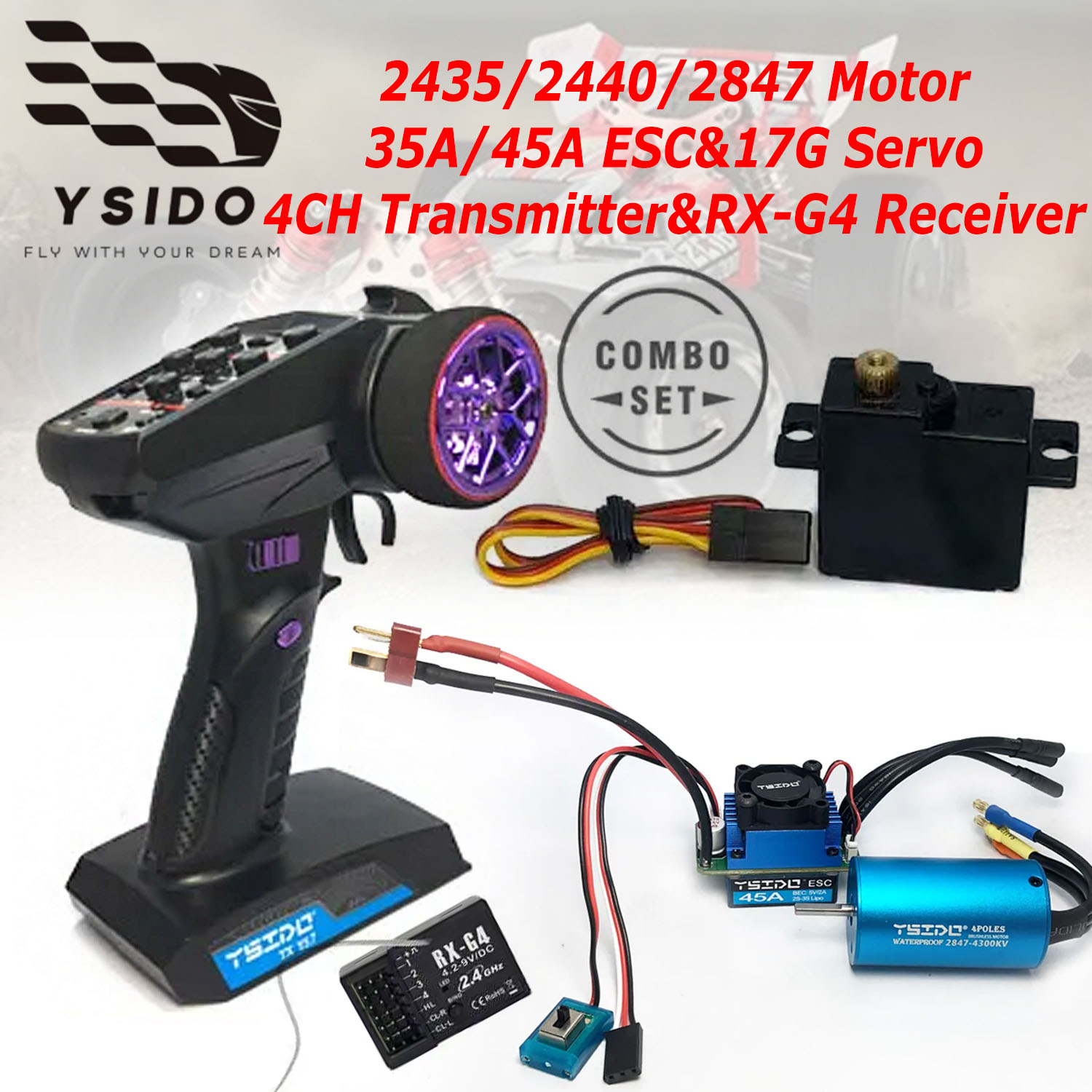 YSIDO Brushless Combo Upgrade  - đánh giá và giá Rc Remo Hobby