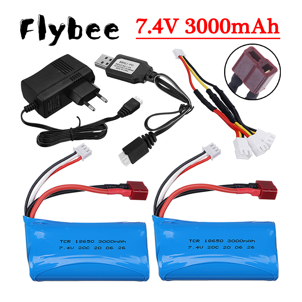 7.4V 3000mAh Li-ion Battery fo - đánh giá và giá Rc Hobby Parts