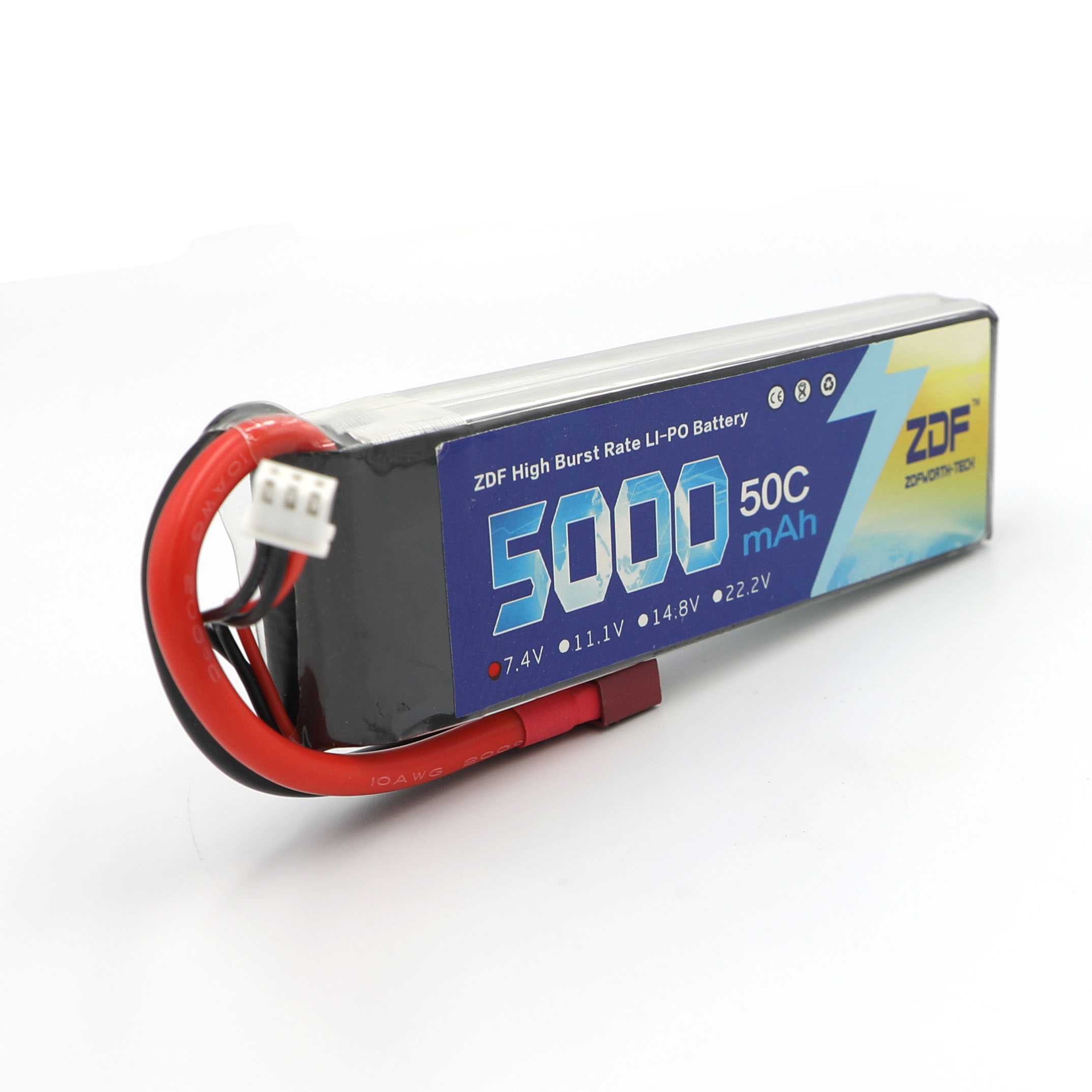 ZDF RC Lipo Battery 7.4V 5000m - đánh giá và giá Rc Remo Hobby