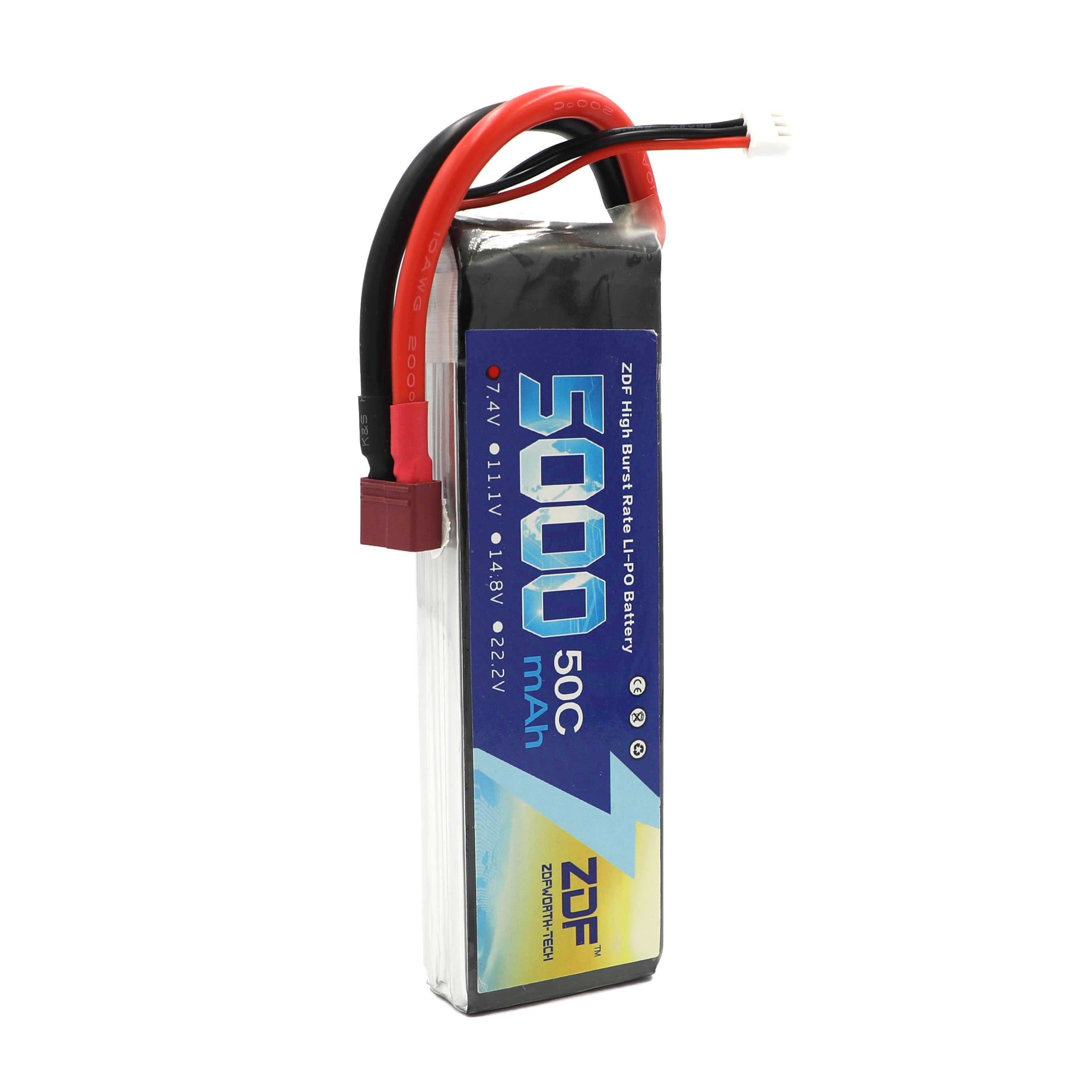 ZDF RC Lipo Battery 7.4V 5000m - đánh giá và giá Rc Remo Hobby