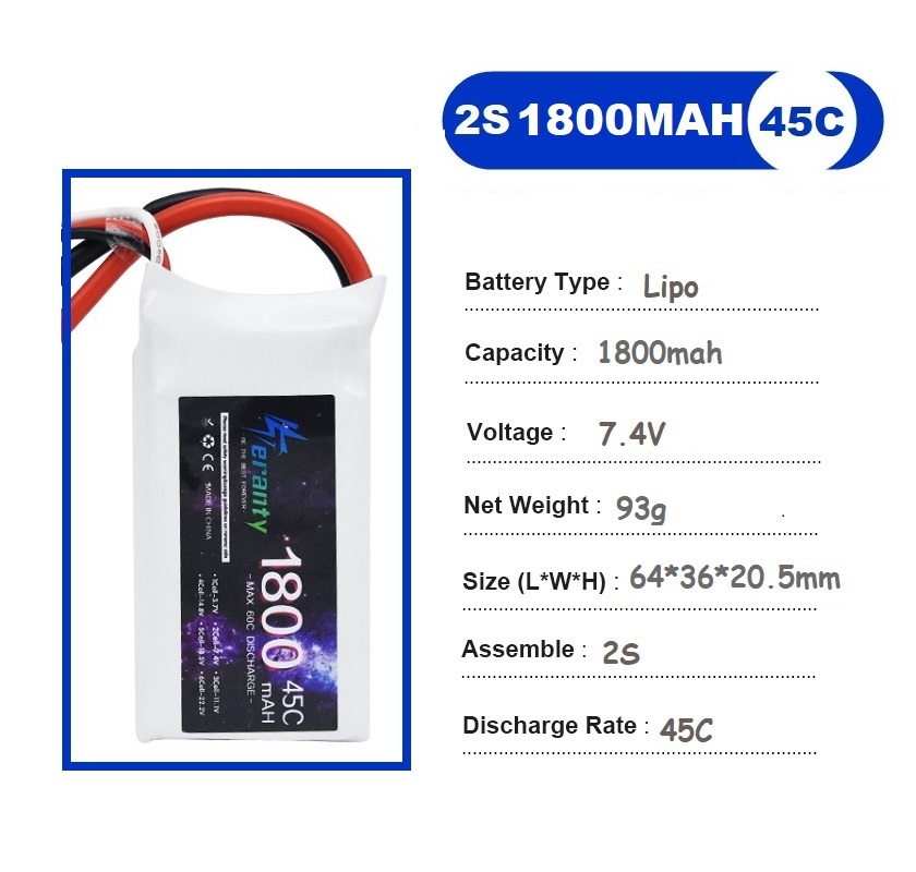 2PCS 7.4V Lipo 2S Battery 1500 - đánh giá và giá Rc Hobby Grade Car