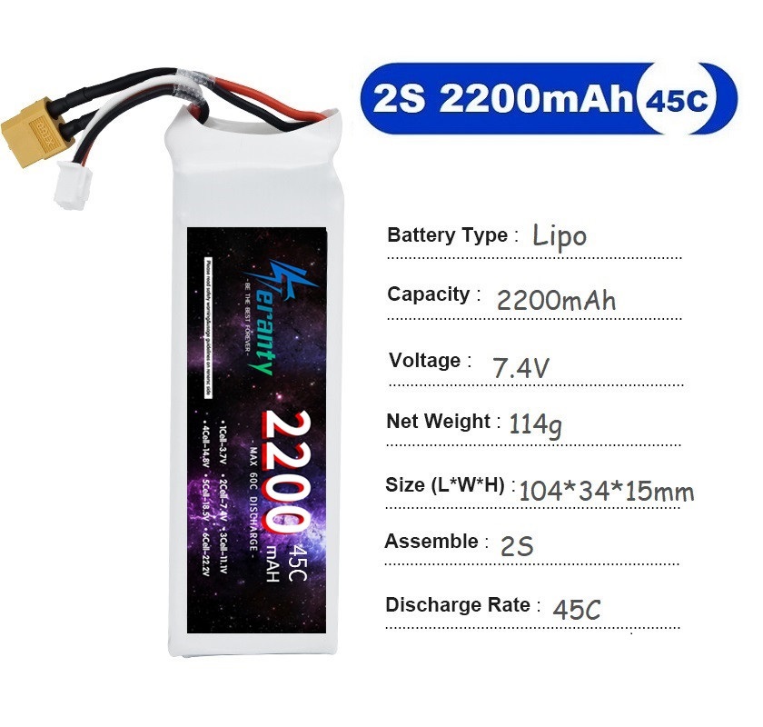 2PCS 7.4V Lipo 2S Battery 1500 - đánh giá và giá Rc Hobby Grade Car